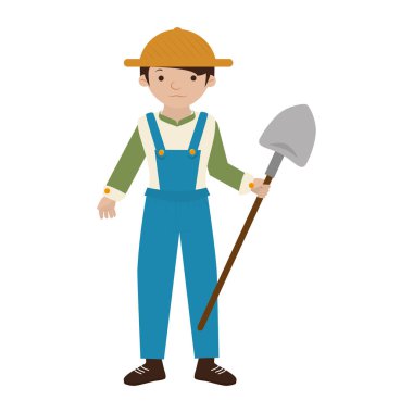 Çiftçi avatar karakter simgesi