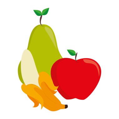 renkli set koleksiyonu meyve gıda