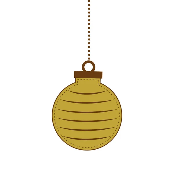 Щаслива Різдвяна кулькова листівка — стоковий вектор