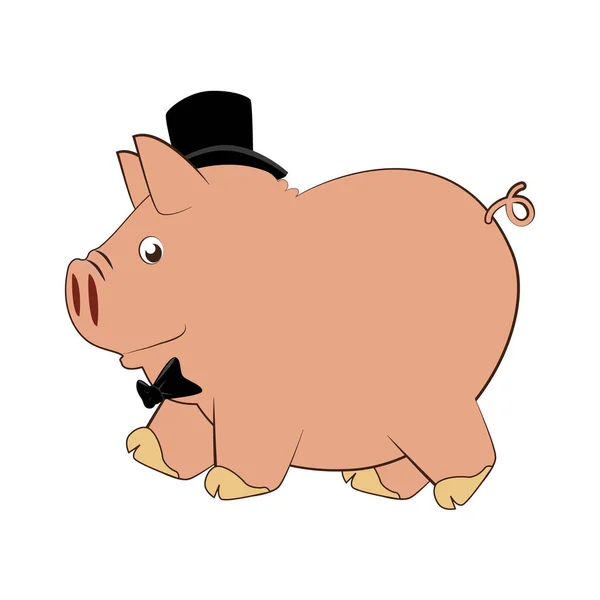 小猪字符有趣图标 — 图库矢量图片
