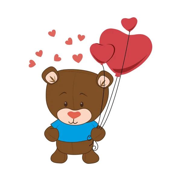 Χαριτωμένο αρκουδάκι teddy εικονίδιο — Διανυσματικό Αρχείο