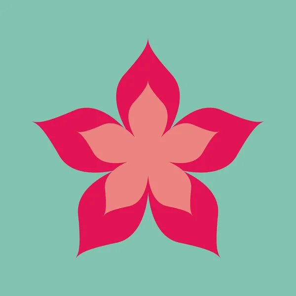Piękna ikona kwiatowa — Wektor stockowy