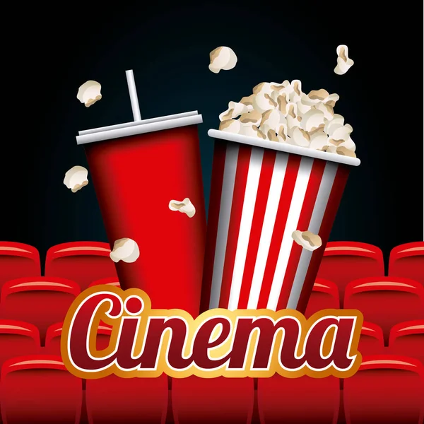 Cinema and movie design — Stock Vector