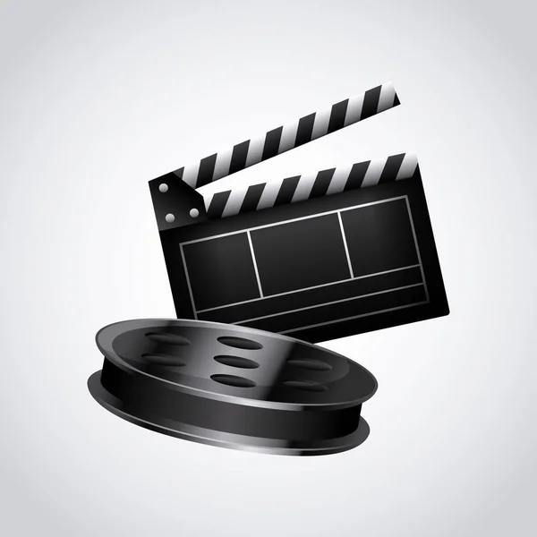 Cine y diseño de películas — Vector de stock