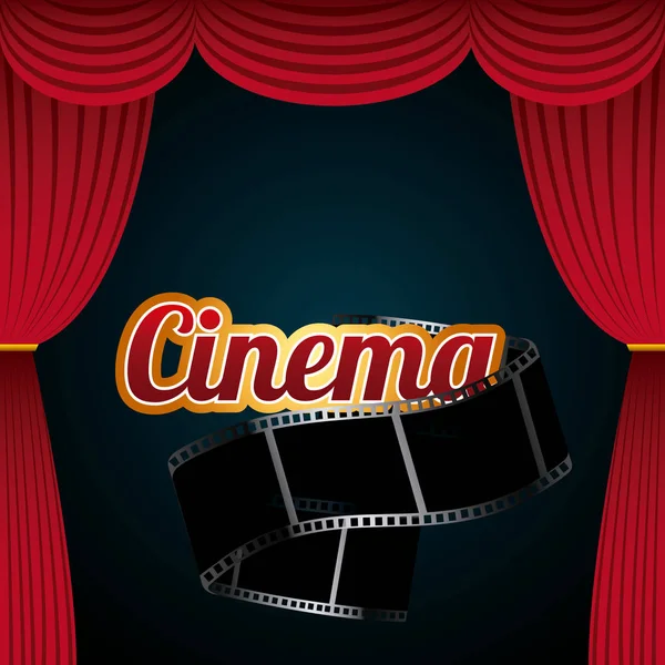 Cinéma et design de film — Image vectorielle