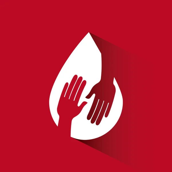 Darovat krevní design — Stockový vektor