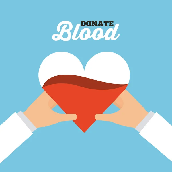 Donar sangre diseño — Vector de stock