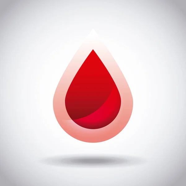 Ikona kropli krwi — Wektor stockowy