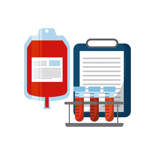 Donazione di sangue design — Vettoriale Stock