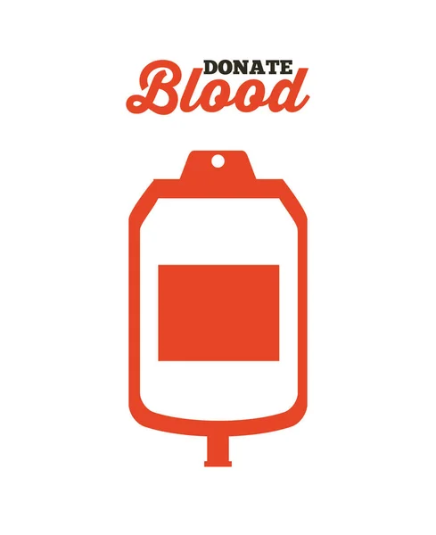 Donationen blod design — Stock vektor