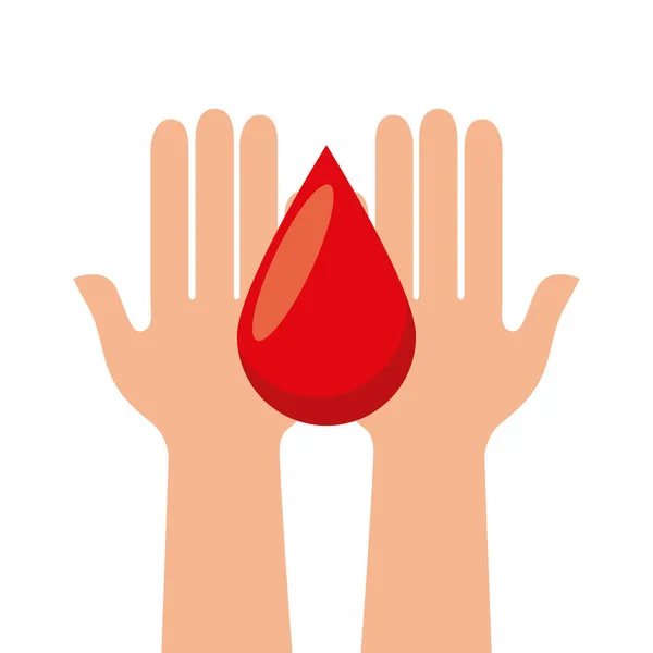 Donazione di sangue design — Vettoriale Stock