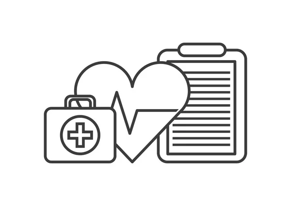 Heart cardio icon — Stock Vector