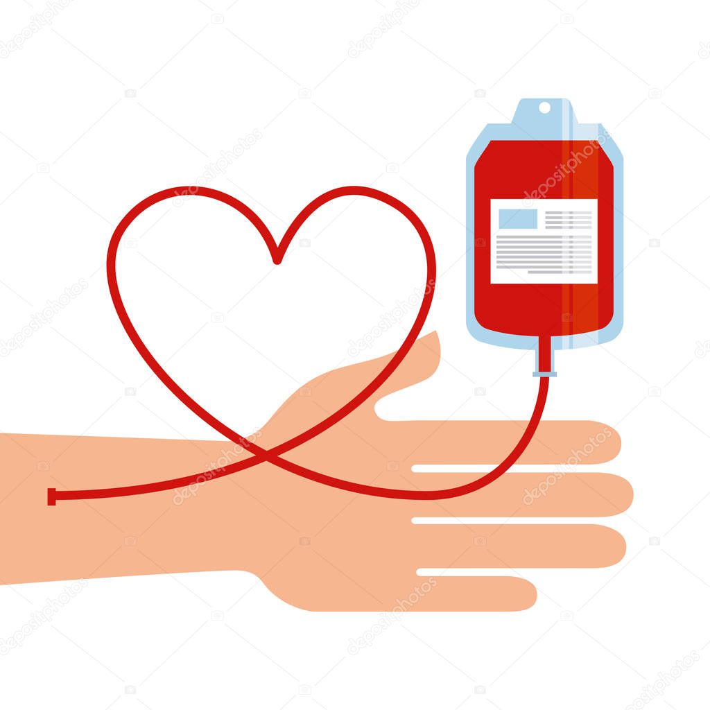 Donation blood design