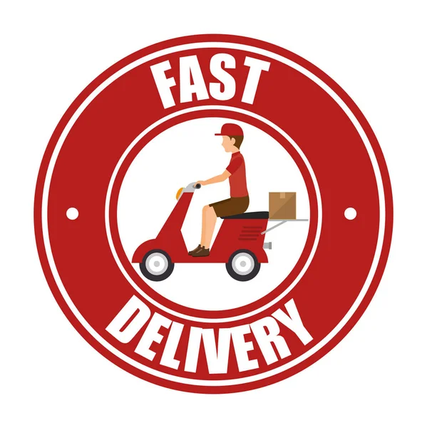 Icono de servicio de entrega rápida — Vector de stock