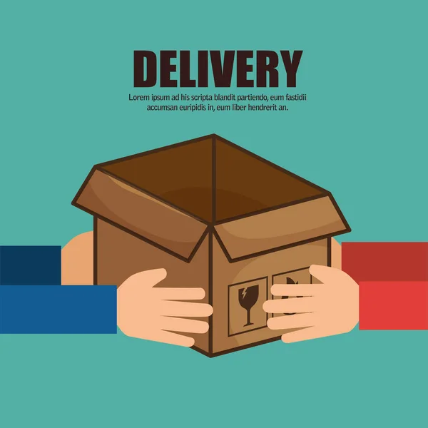 Ikon layanan pengiriman cepat - Stok Vektor