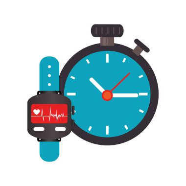 renkli seyretmek ile ekran kalp atışı izleme ve kronometre