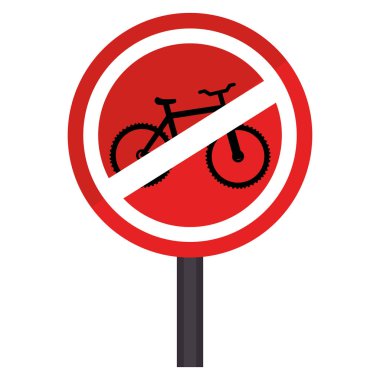 dairesel kontur yol işaret Bisiklet Park yasaktır