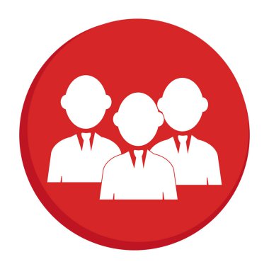 Kırmızı dairesel sınır siluet Çift erkekler