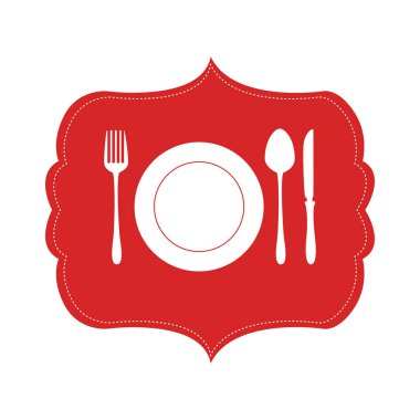 Hanedan çerçeveli tabak-çanak çatal bıçak takımı