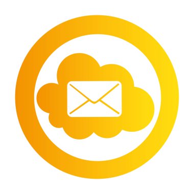 renkli dairesel amblemi posta bulut Servisi