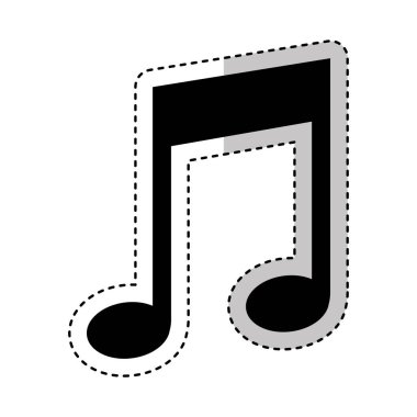 müzik Not izole simgesi