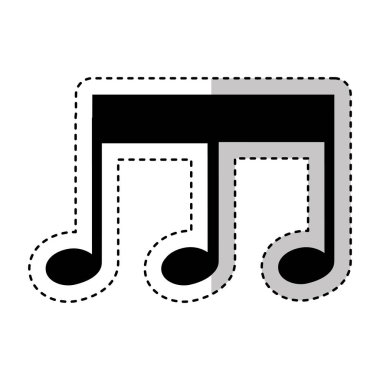 müzik Not izole simgesi