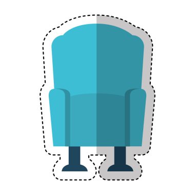 sinema koltuğu izole simgesi