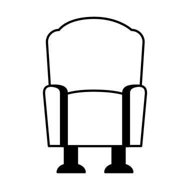 sinema koltuğu izole simgesi