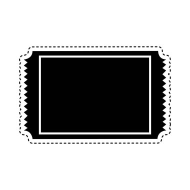 Bilet sinema izole simgesi