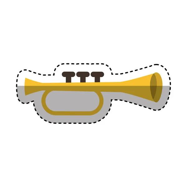트럼펫 악기 아이콘 — 스톡 벡터