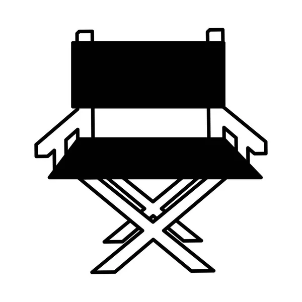 Director chair cinema icon — Stock Vector
