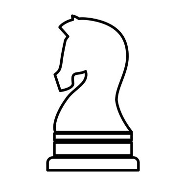 at satranç izole simgesi