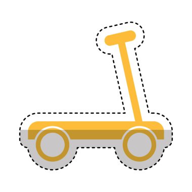 kaykay oyuncak izole simgesi