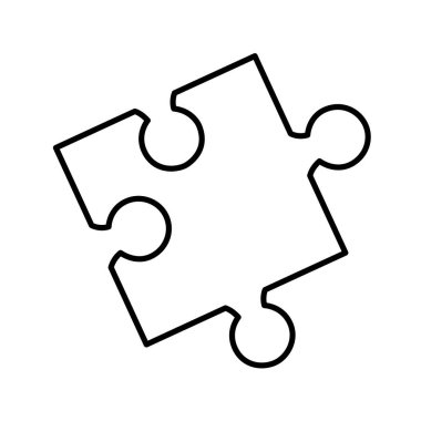 bulmaca parçası izole simgesi