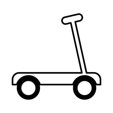 kaykay oyuncak izole simgesi