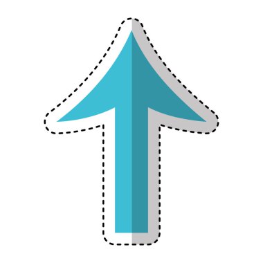 ok işareti izole simgesi