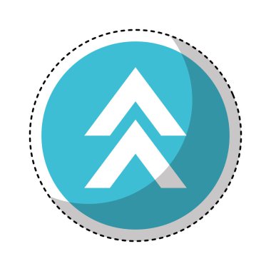 ok işareti izole simgesi