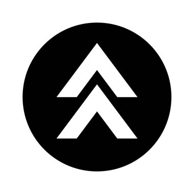 ok işareti izole simgesi