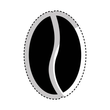 kahve taneleri izole simgesi