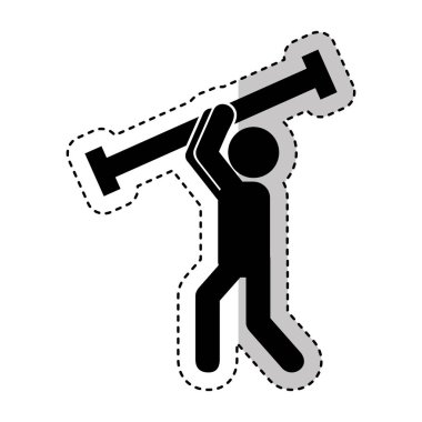 İnşaat profesyonel avatar silueti