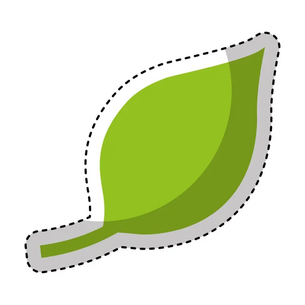 Folioles plante icône isolée — Image vectorielle