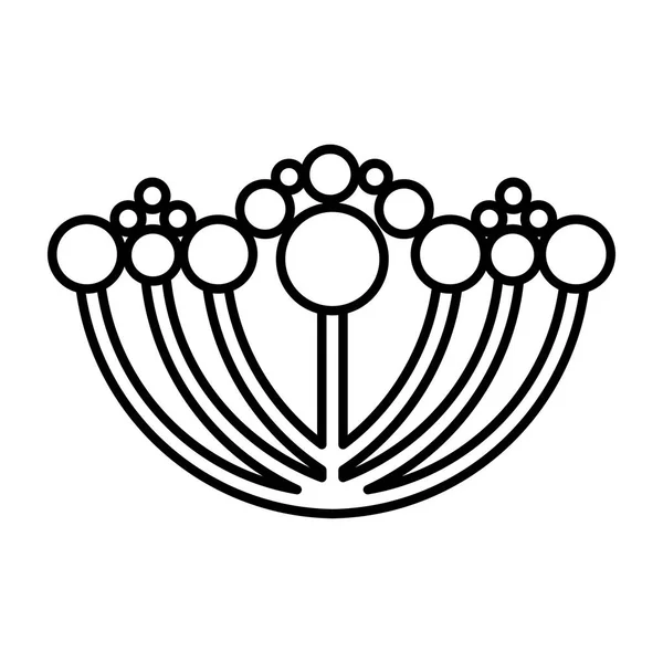 Niedliche Blume Emblem Symbol — Stockvektor