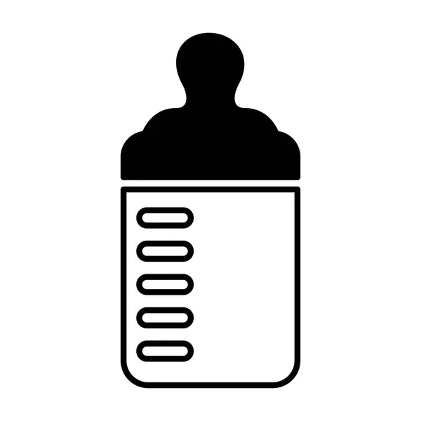 Leche botella bebé icono — Vector de stock