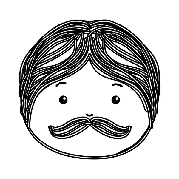 Homem avatar desenho ícone — Vetor de Stock