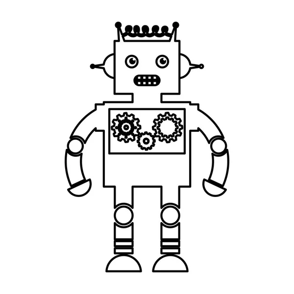 Elektromos robot avatar karakter — Stock Vector