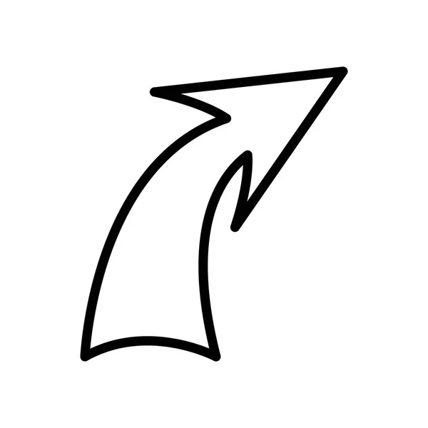 Signo de flecha icono aislado — Archivo Imágenes Vectoriales