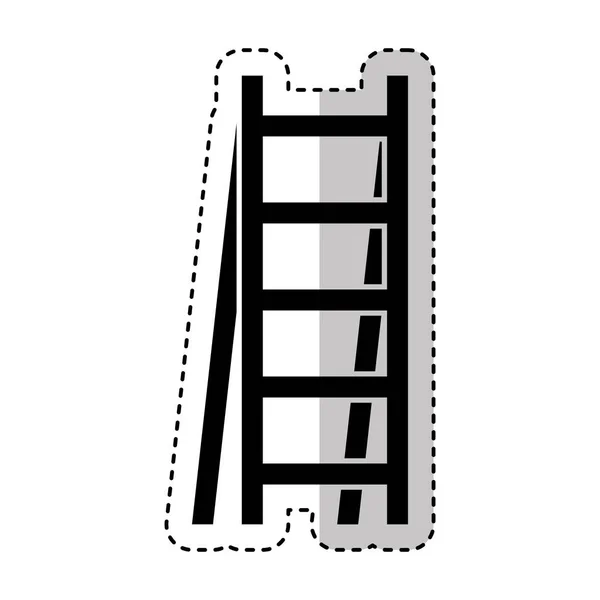 Будівельний інструмент сходів ізольована іконка — стоковий вектор