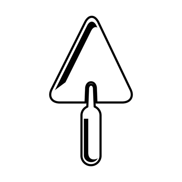 Outil spatule icône isolée — Image vectorielle