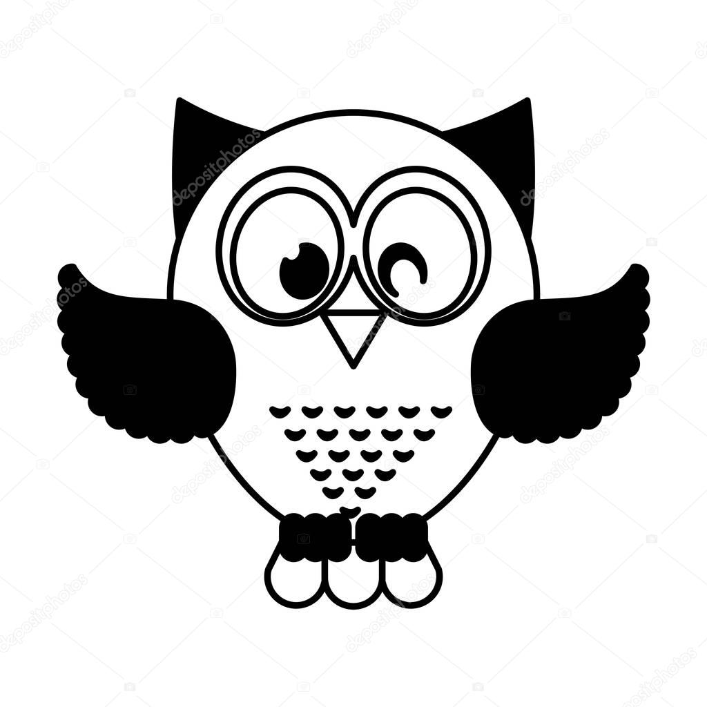 owl bird isolated icon