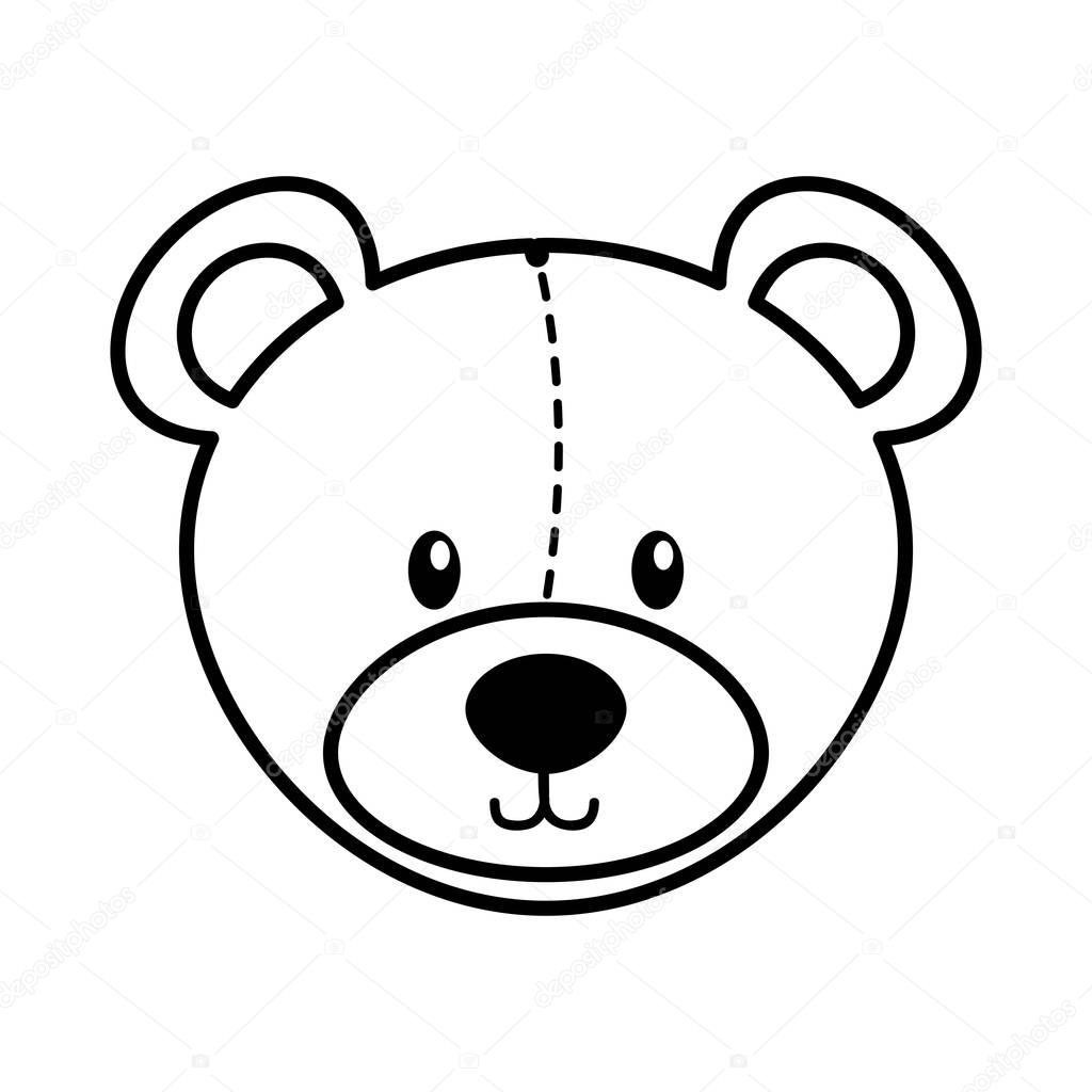 bear teddy toy icon